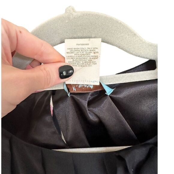 Marciano Black Ruffle Appliqué Sleeveless Bubble Mini Dress - Picture 7 of 7